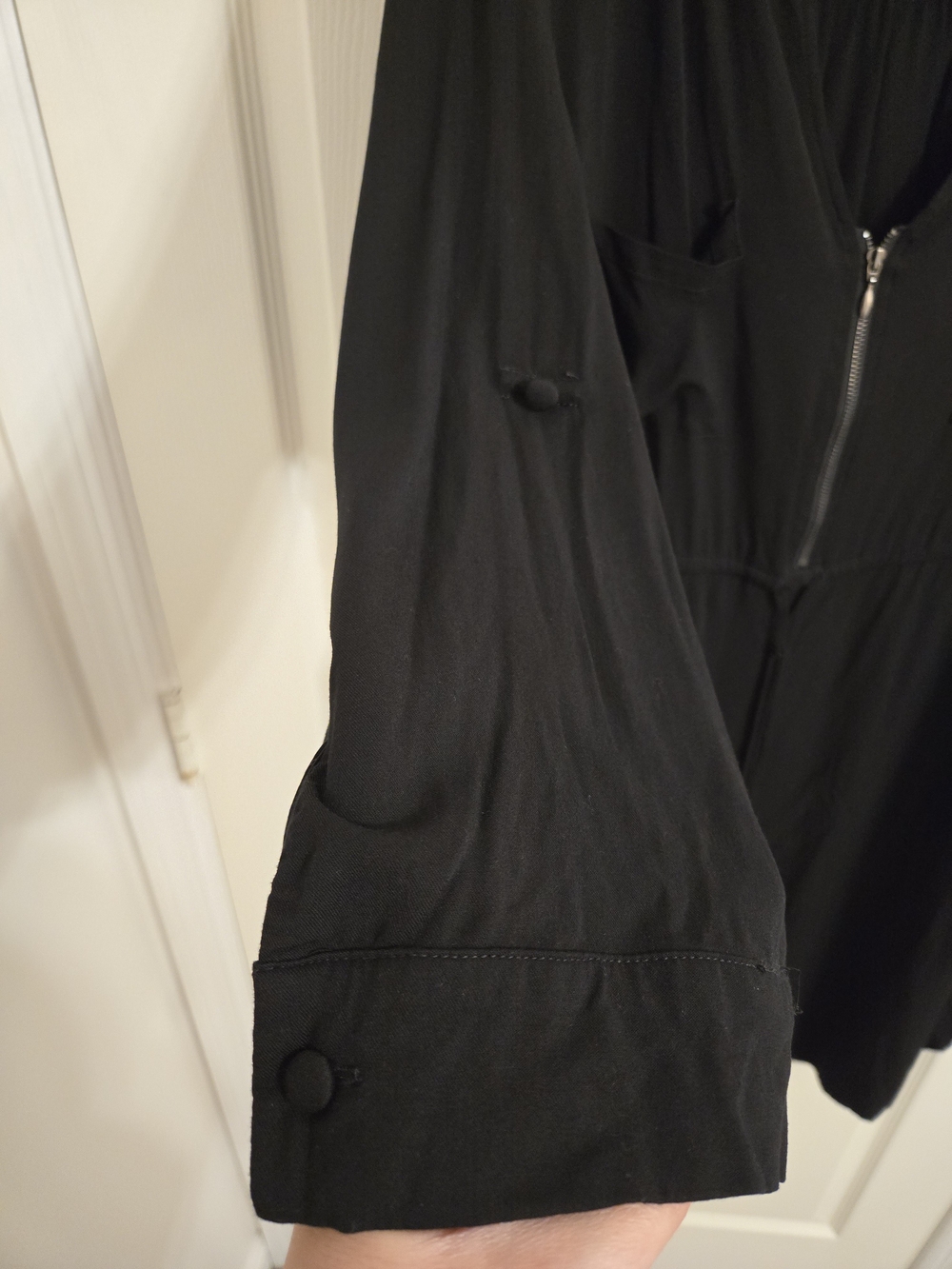 Torrid Black Dress Zipper Front Size 2 With Pockets - Picture 3 of 8